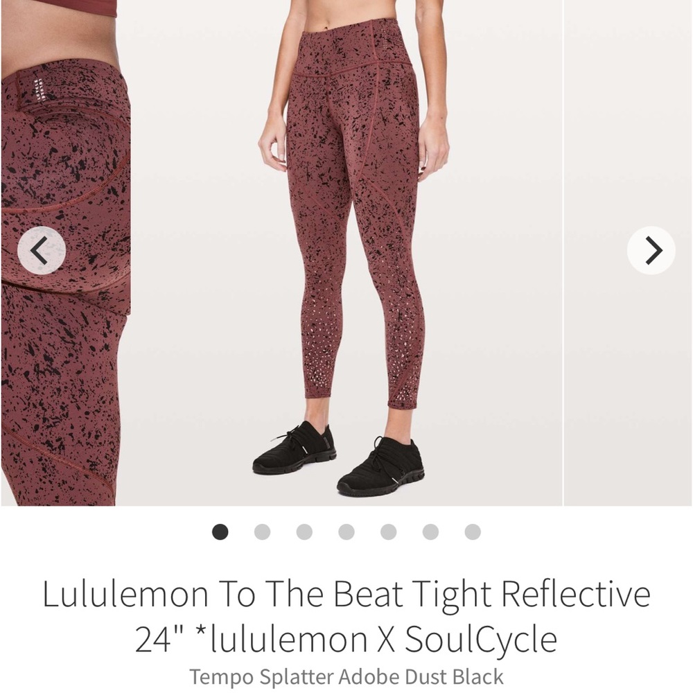 Lululemon // To The Beat Tight Reflective 24” Lululemon X SoulCycle - Adobe Dust